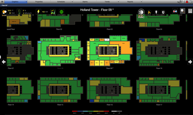Thermographic Floor Plan in WebCTRL